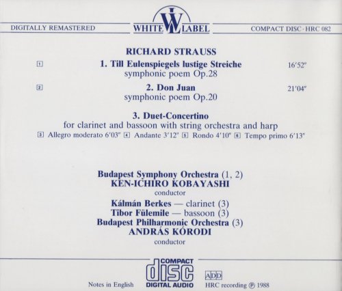 Ken-Ichiro Kobayashi, András Kórodi - Richard Strauss: Till Eulenspiegel, Don Juan, Duet-Concertino (1988)