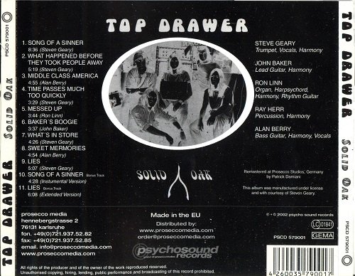 Top Drawer - Solid Oak (Reissue, Remastered, Limited Edition) (1969/2002)