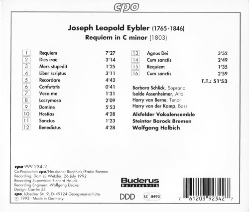 Wolfgang Helbich - Joseph Eybler: Requiem (1993)