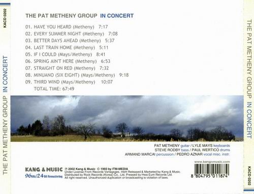 The Pat Metheny Group - In Concert (1992) CD Rip