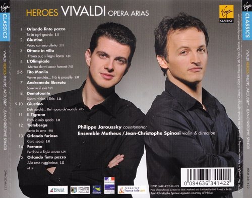 Philippe Jaroussky - Vivaldi: Heroes (2006) CD-Rip