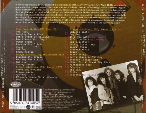 New York Dolls - Private World. The Complete Early Studio Demos 1972-73 (2006)