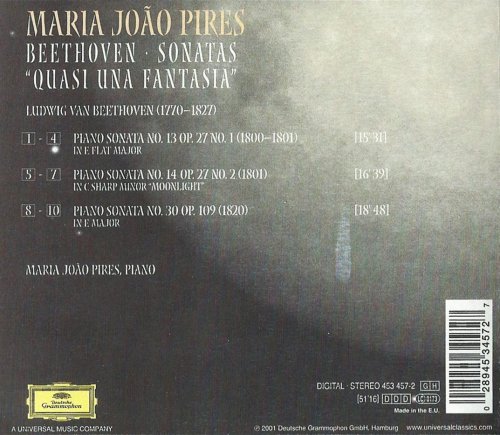 Maria João Pires - Beethoven: Piano Sonatas Nos. 13, 14 & 30 (2001)