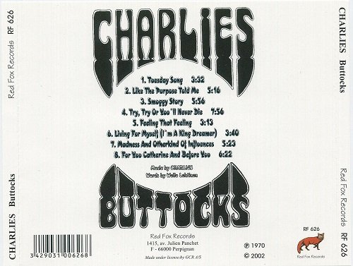 Charlies - Buttocks (Reissue) (1970/2002)