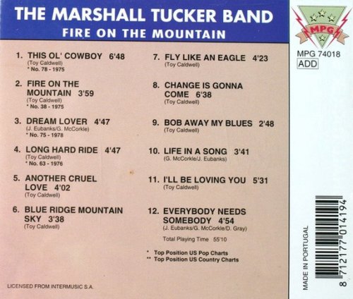 The Marshall Tucker Band - Fire On The Mountain (1999)