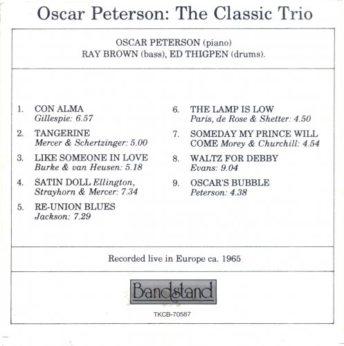 Oscar Peterson - The Classic Trio (1965)