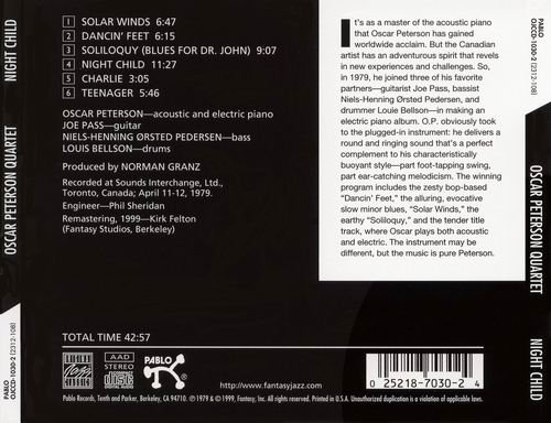 Oscar Peterson Quartet - Nigh Child (1979) CD Rip