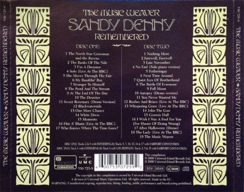 Sandy Denny - The Music Weaver (Sandy Denny Remembered) (2008)