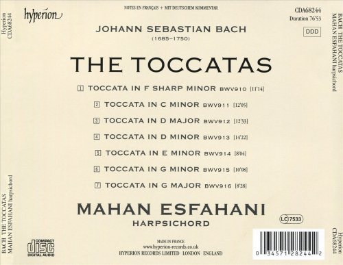 Mahan Esfahani - J.S. Bach: The Toccatas (2019)