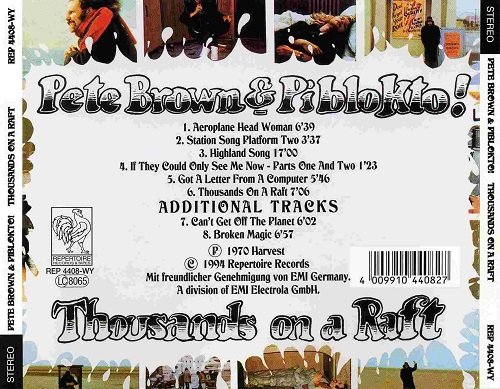 Pete Brown & Piblokto! - Thousands On A Raft (Reissue, Remastered, Bonus Tracks) (1970/2009)