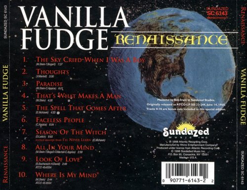 Vanilla Fudge - Renaissance (Reissue, Special Edition) (1968/1998) Lossless