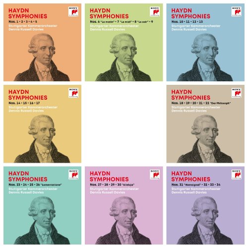 Dennis Russell Davies and Stuttgarter Kammerorchester - Haydn: Symphonies / Sinfonien Nos. 1-34 (2019)