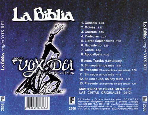 Vox Dei - La Biblia Según Vox Dei (Reissue, Remastered, 25th Anniversary) (2012)