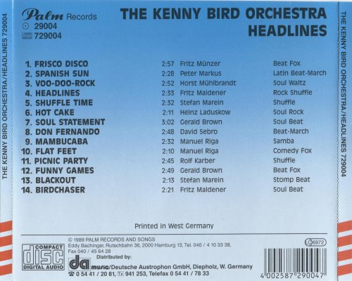 The Kenny Bird Orchestra - Headlines (Reissue) (1979/1989)