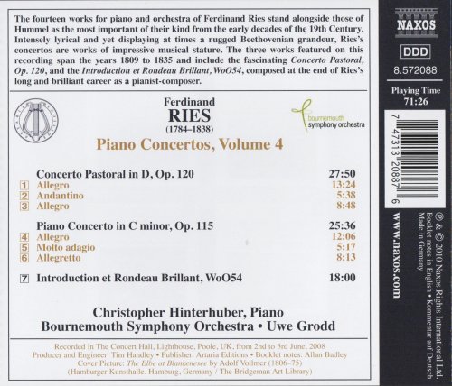 Christopher Hinterhuber - Ferdinand Ries: Piano Concertos, Vol.4 (2010)