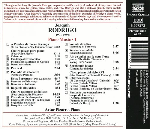 Artur Pizarro - Rodrigo: Piano Music, Volume 1 (2005)