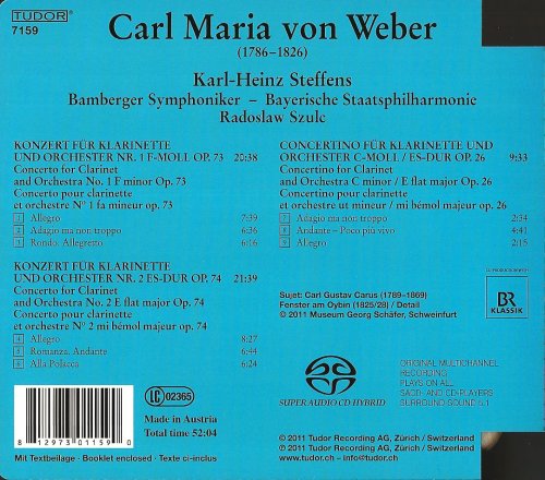 Karl-Heinz Steffens - Weber: Clarinet Concertos, Concertino (2011)