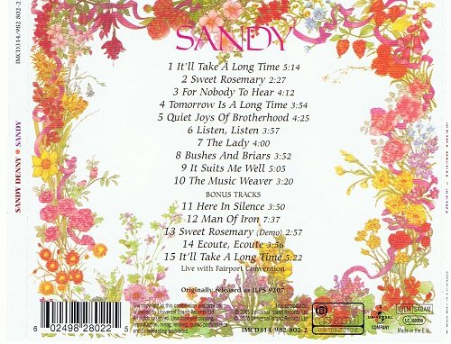 Sandy Denny - Sandy (Reissue, Remastered) (1972/2005)