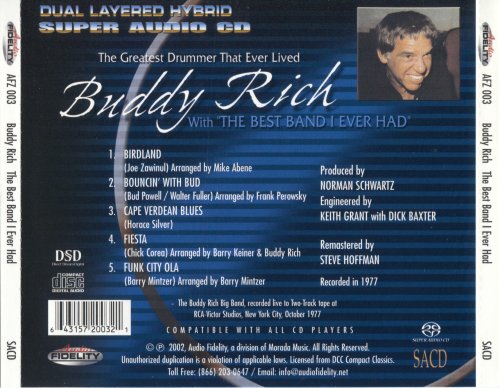 Buddy Rich - The Greatest Drummer That Ever Lived (1977/2002) [SACD]