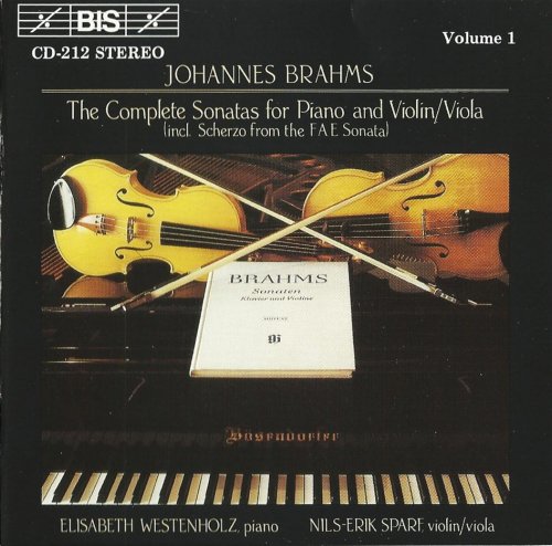 Nils-Erik Sparf, Elisabeth Westenholz - Brahms: Complete Sonatas for Violn & Viola, Vol.1 (1988)