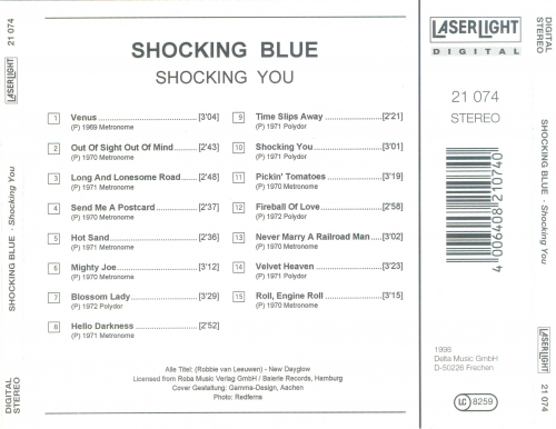 Shocking Blue - Shocking You (1998)