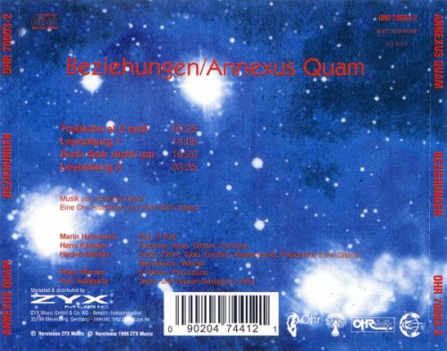 Annexus Quam - Beziehungen (Reissue, Remastered) (1972/1999)