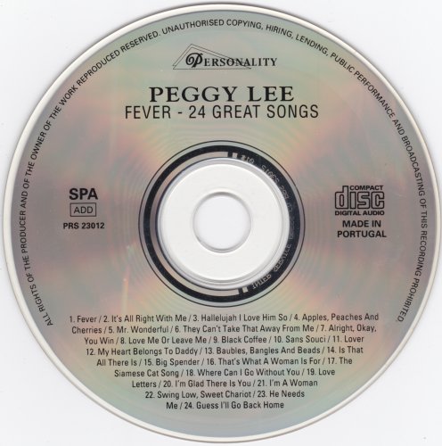 Peggy Lee - Fever: 24 Great Songs (1993)