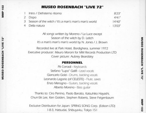 Museo Rosenbach - Live 72 (1992)