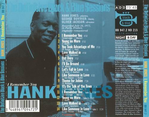 Hank Jones - I Remember You (1977) CD rip