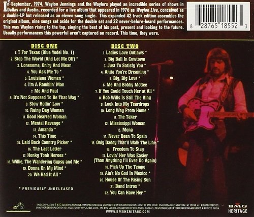 Waylon Jennings - Waylon Live: The Expanded Edition (1976/2003)