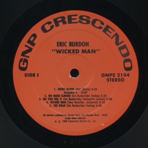 Eric Burdon - Wicked Man (1988) LP