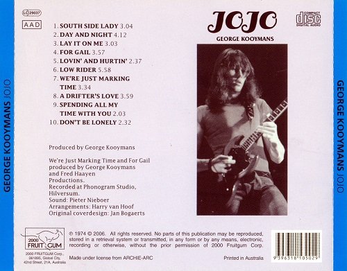 George Kooymans - Jojo (Reissue) (1971/2006)