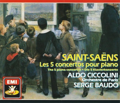 Aldo Ciccolini, Orchestre de Paris, Serge Baudo - Saint-Saëns: Piano Concertos (1988)