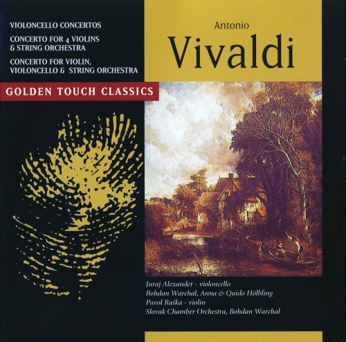 Juraj Alexander, Slovak Chamber Orchestra, Bohdan Warchal - Vivaldi: Violoncello concertos, Concerto for 4 violins, Concerto for violin & violoncello (1996)
