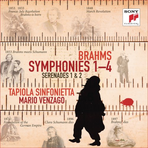 Tapiola Sinfonietta & Mario Venzago - Brahms: Symphonies Nos. 1-4, Serenades Nos. 1 & 2 (2018) [CD-Rip]