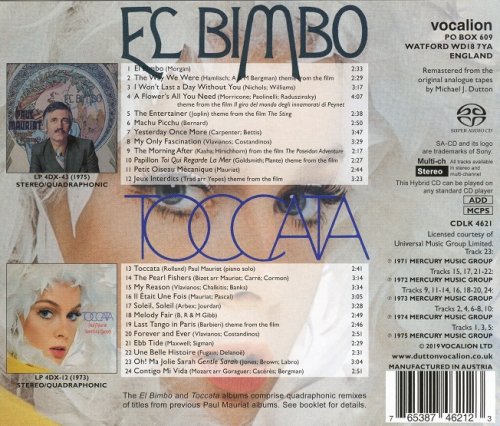 Paul Mauriat - El Bimbo / Toccata (1973-75) [2019 SACD]