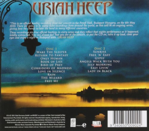 Uriah Heep - Official Bootleg Volume II: Live In Budapest Hungary (2 CD Digipak) (2010)
