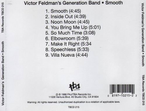 Victor Feldman's Generation Band - Smooth (1986) CD Rip