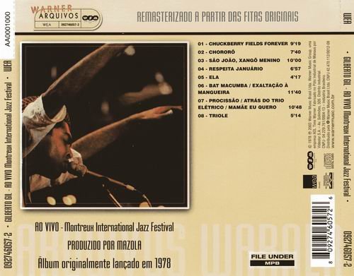 Gilberto Gil - Ao Vivo Montreux International Jazz Festival (1978)