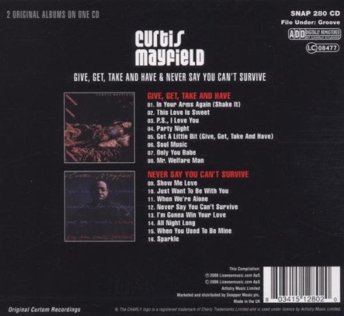 Curtis Mayfield - Give, Get, Take and Have & Never Say You Can't Survive (2006)