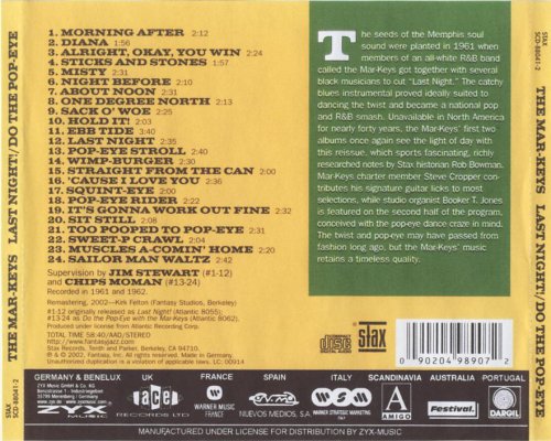 The Mar-Keys - Last Night Do The Pop Eye (2002)