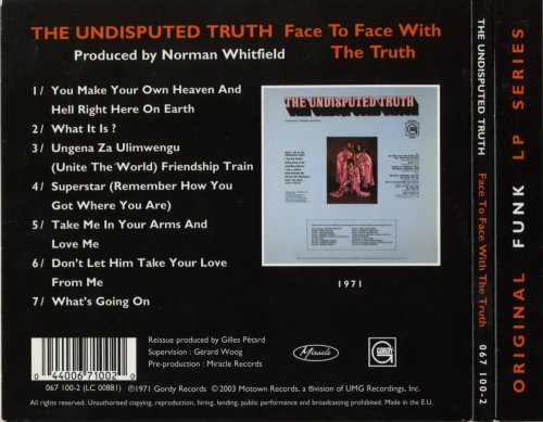 The Undisputed Truth - Face To Face With The Truth (Remaster 2003)