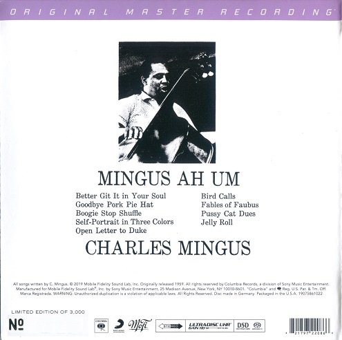 Charles Mingus - Mingus Ah Um (1959) [2019 SACD]