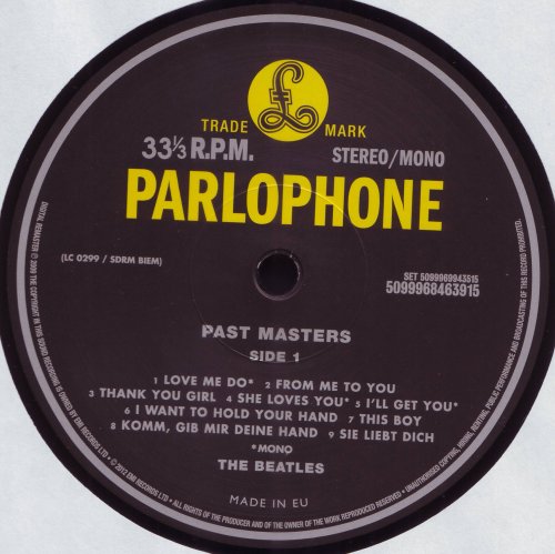 The Beatles - Past Masters (1988/2012) LP