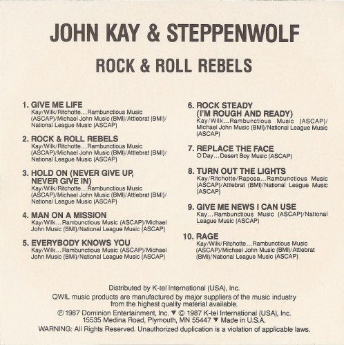 John Kay & Steppenwolf - Rock & Roll Rebels (1987)