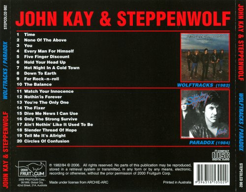 John Kay & Steppenwolf - Wolftracks / Paradox (2006)