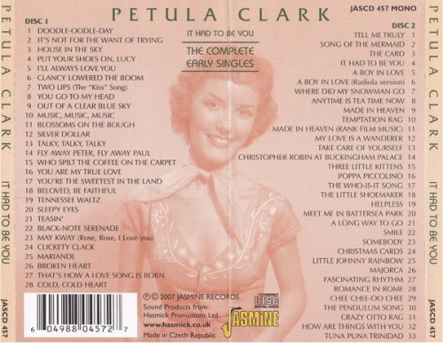 Petula Clark ‎– It Had to Be You: The Complete Early Singles (2007)