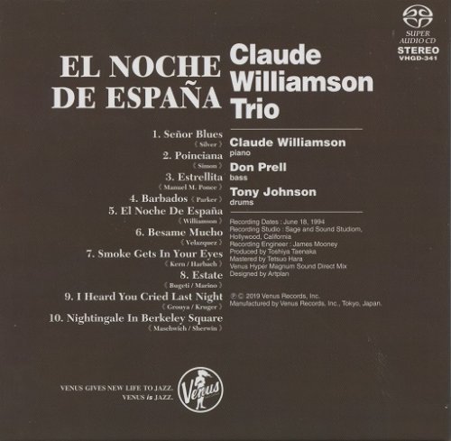 Claude Williamson Trio - El Noche De Espana (1994) [2019 SACD+ DSD64]