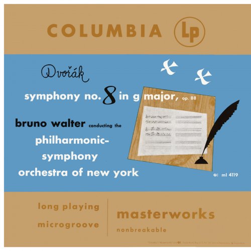 Bruno Walter - Dvorák: Symphony No. 8, Op. 88 & Slavonic Dance, Op. 46, No. 1 - Barber: Symphony No. 1, Op. 9 (Remastered) (2019) [Hi-Res]