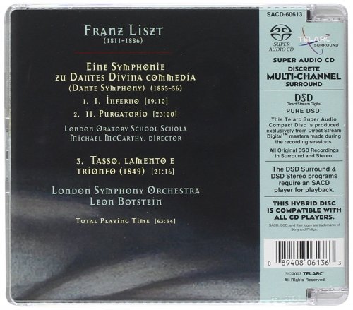 Leon Botstein, LSO - Liszt: Symphonie zu Dantes Divina Commedia (2003) [SACD]